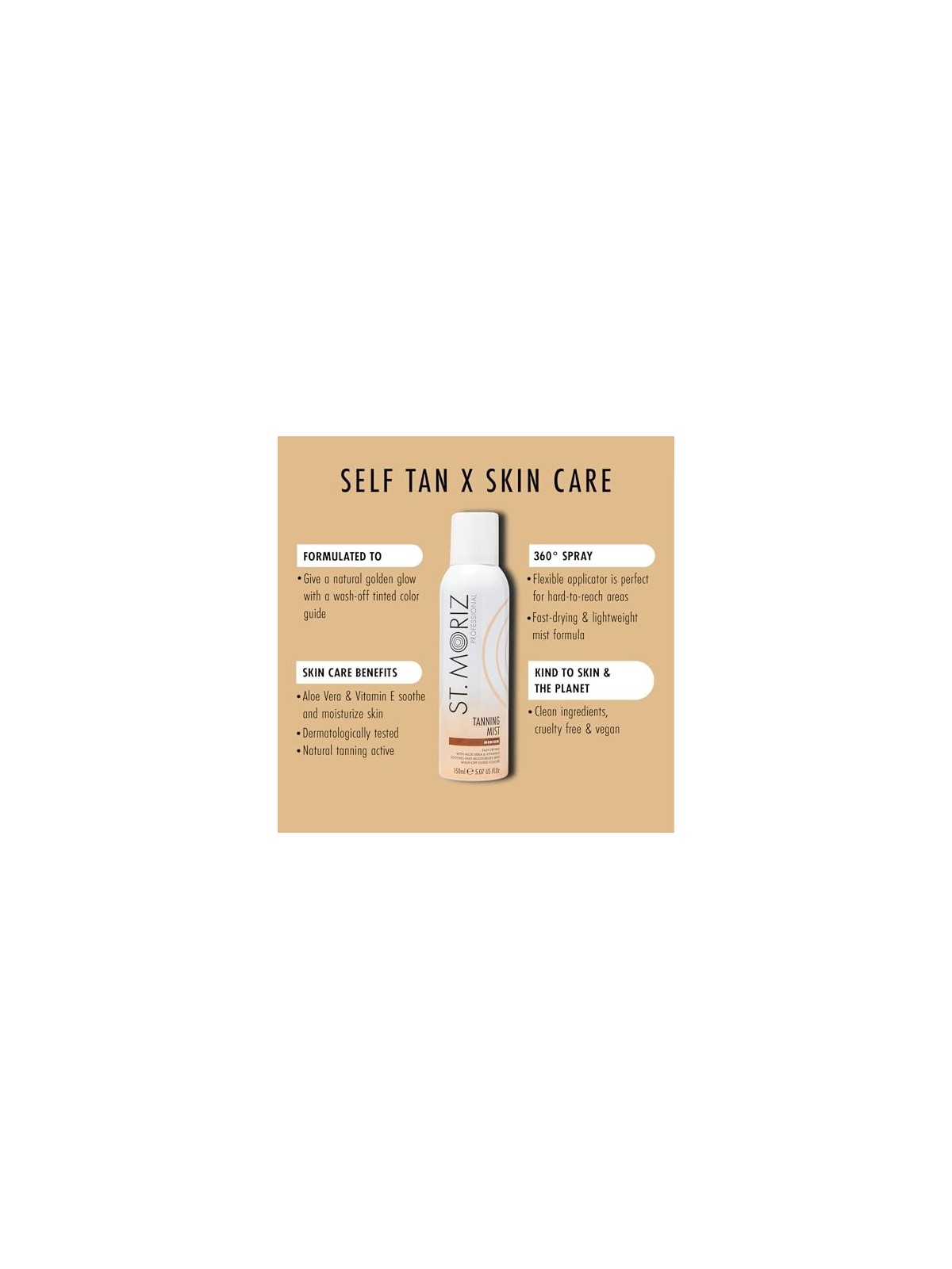St Moriz SPRAY AUTOABBRONZANTE medio 150ml unisex