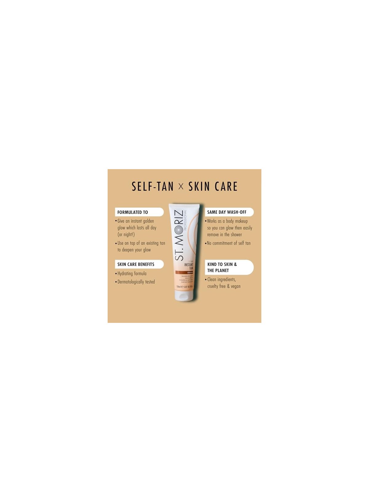 St Moriz Professionale Abbronzante Istantaneo di 1 Giorno Medium 150ml Unisex