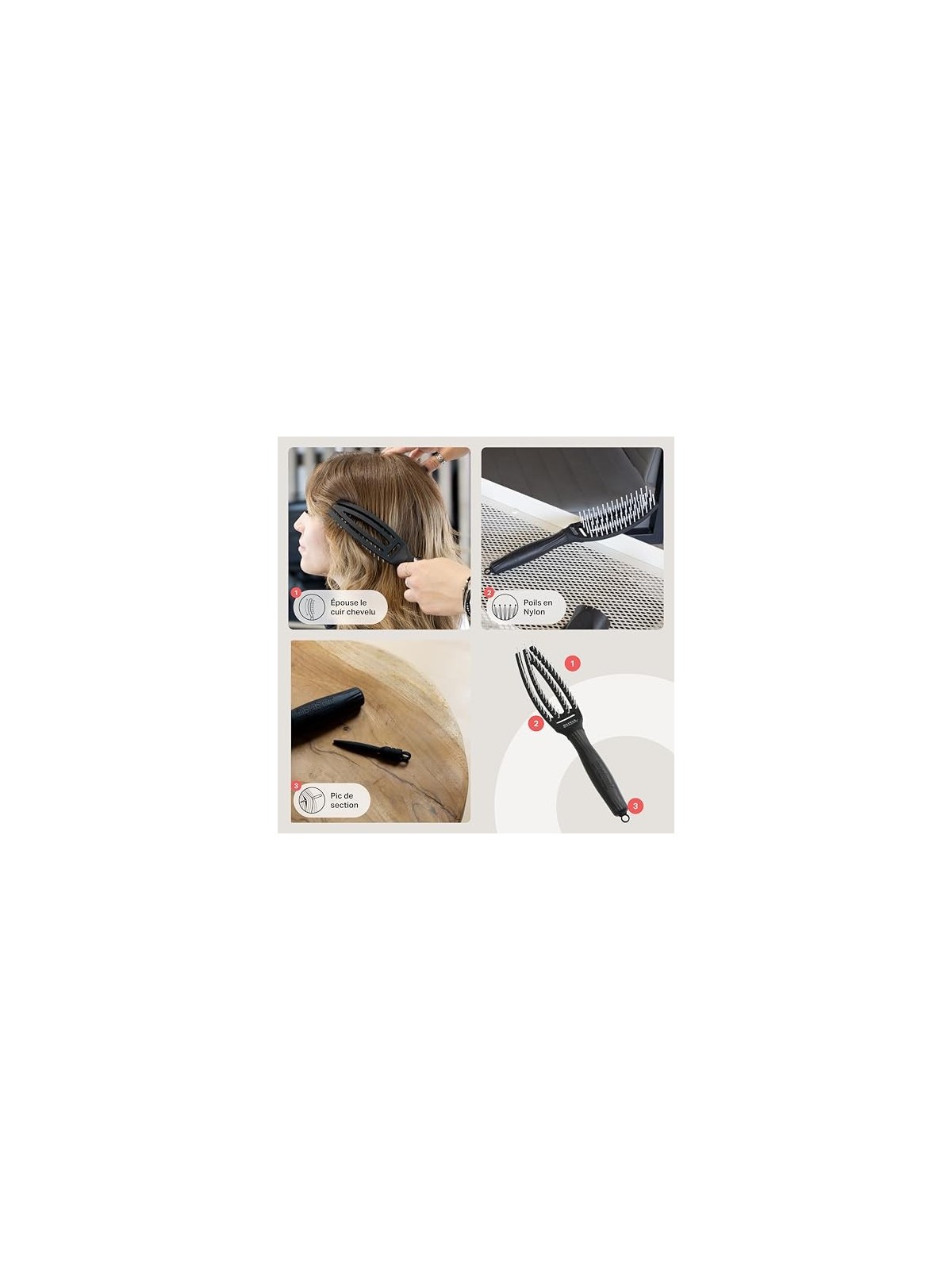 Olivia Garden FINGERBRUSH Piccola 1 unit unisex