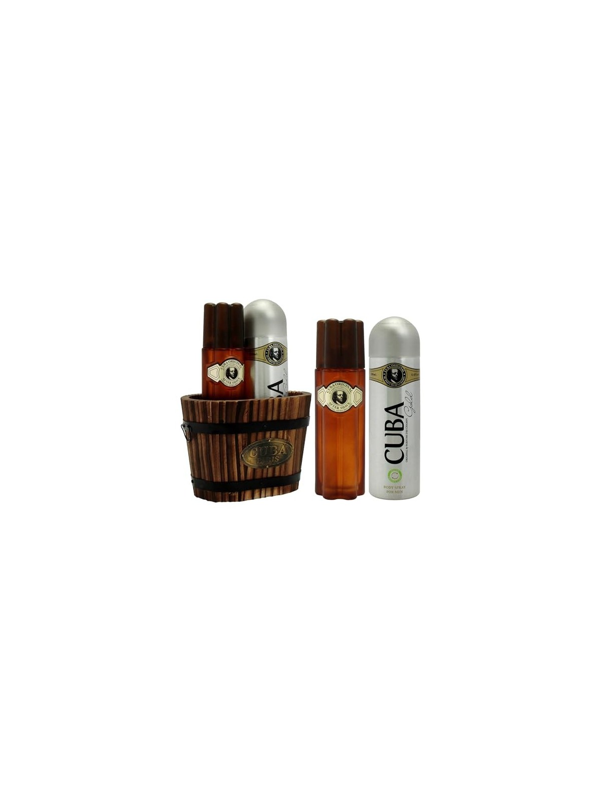 Cuba Cofanetto regalo Cuba Gold Dopobarba 100 ml e deospray Cuba Gold 200 ml uomo 100ml