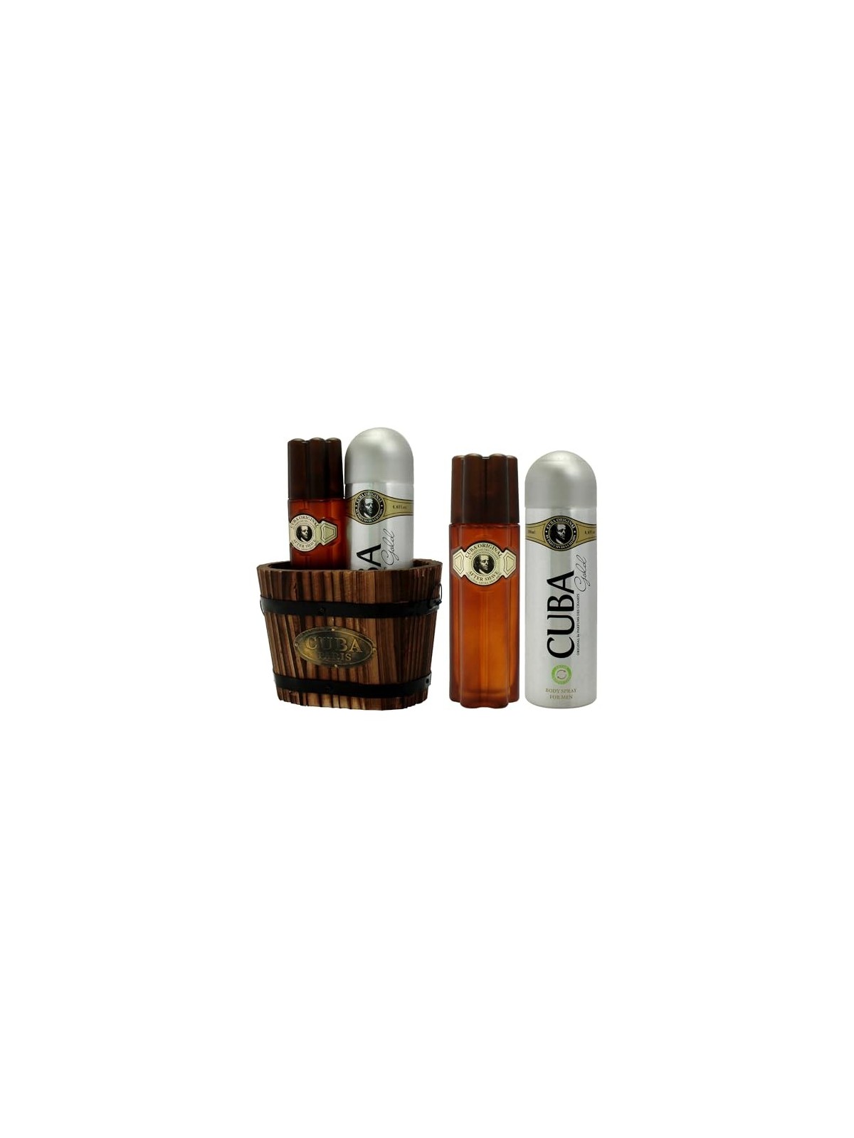 Cuba Cofanetto regalo Cuba Gold Dopobarba 100 ml e deospray Cuba Gold 200 ml uomo 100ml