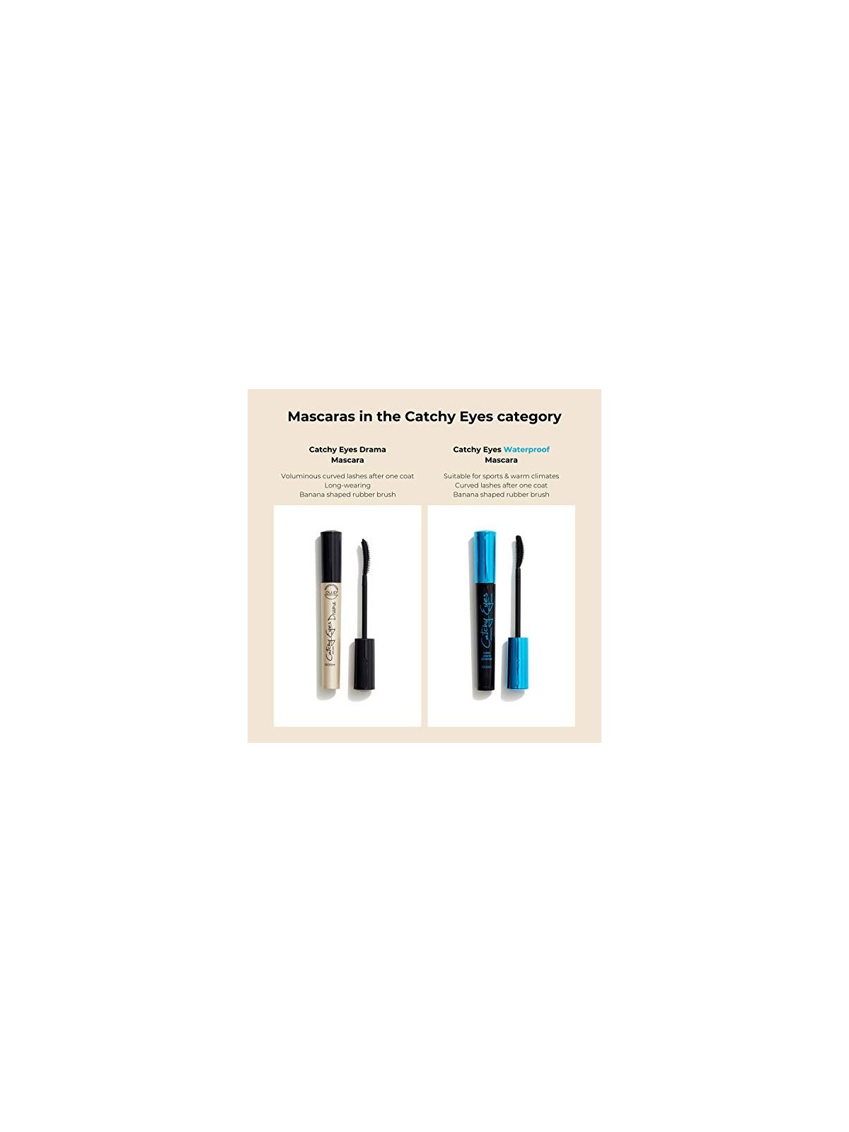 Gosh Catchy Eyes Mascara donna 8ml Numero 001 Black