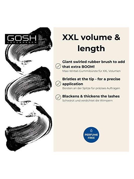 Gosh Boombastic XXL Swirl Volume Mascara donna 13ml Numero 001 Black