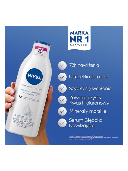 NIVEA Lozione corpo idratante istantaneo 400ml