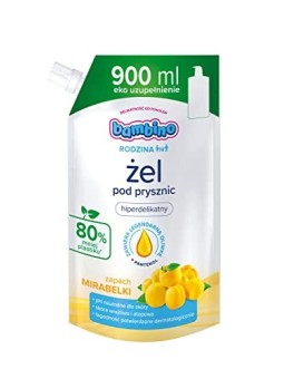 Gel doccia iperdelicato al profumo di mirabelle REFILL BAMBINO Famiglia 900ml