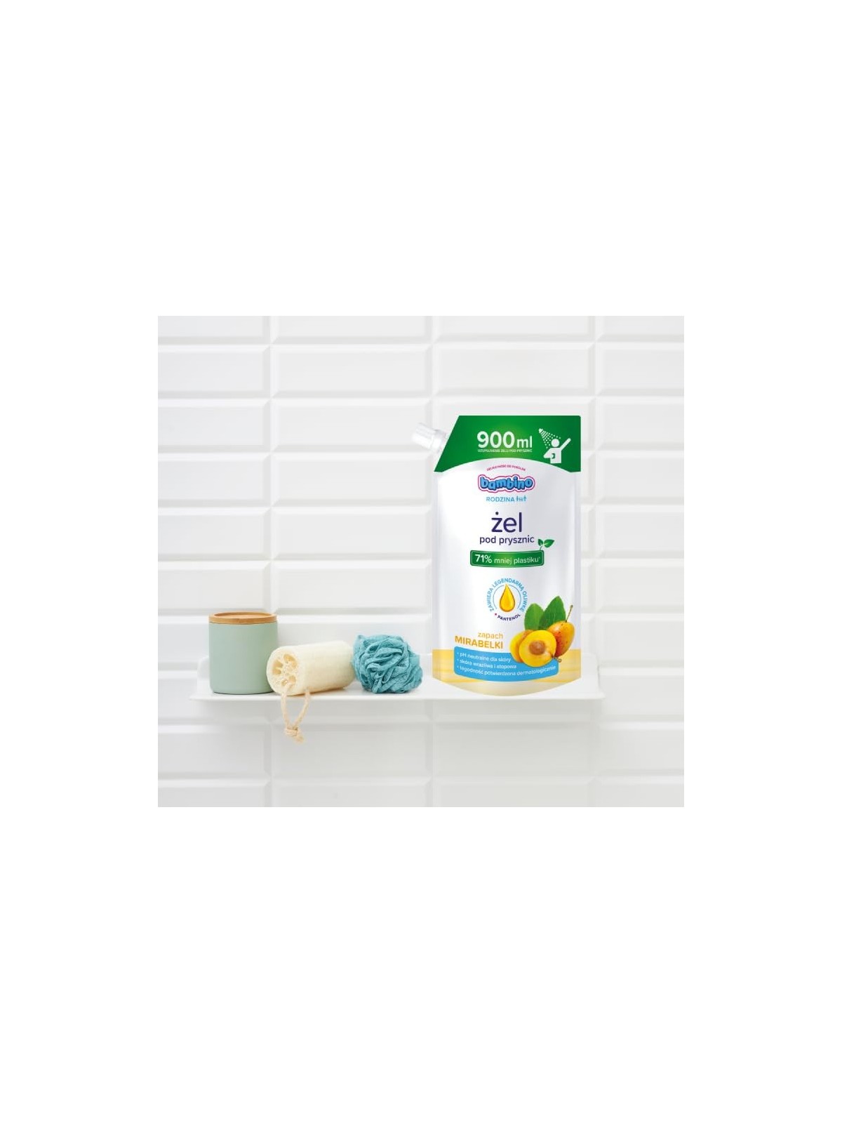 Gel doccia iperdelicato al profumo di mirabelle REFILL BAMBINO Famiglia 900ml