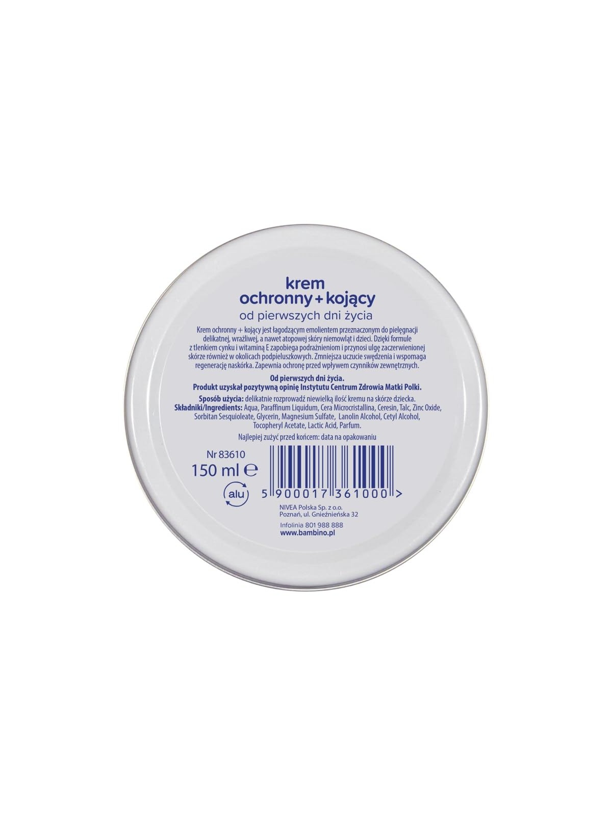 Crema protettiva  lenitiva fin dai primi giorni di vita 150ml
