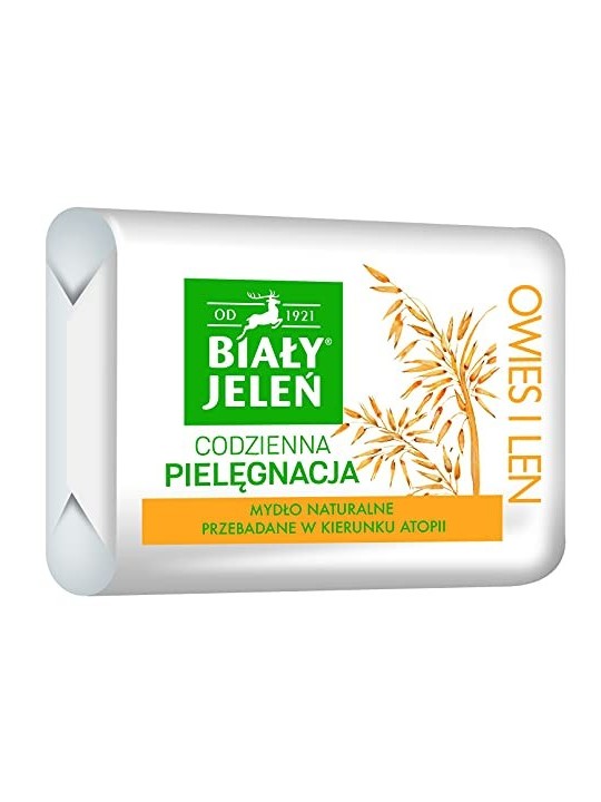 Sapone naturale premium ipoallergenico Avena e Lino 100g