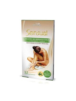 JOANNA Sensual strisce depilatorie corpo Aloe 12 pz oliva lenitivo