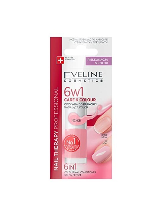 Balsamo per unghie 6in1 donante colore Rose 5ml