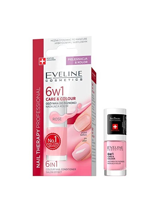 Balsamo per unghie 6in1 donante colore Rose 5ml