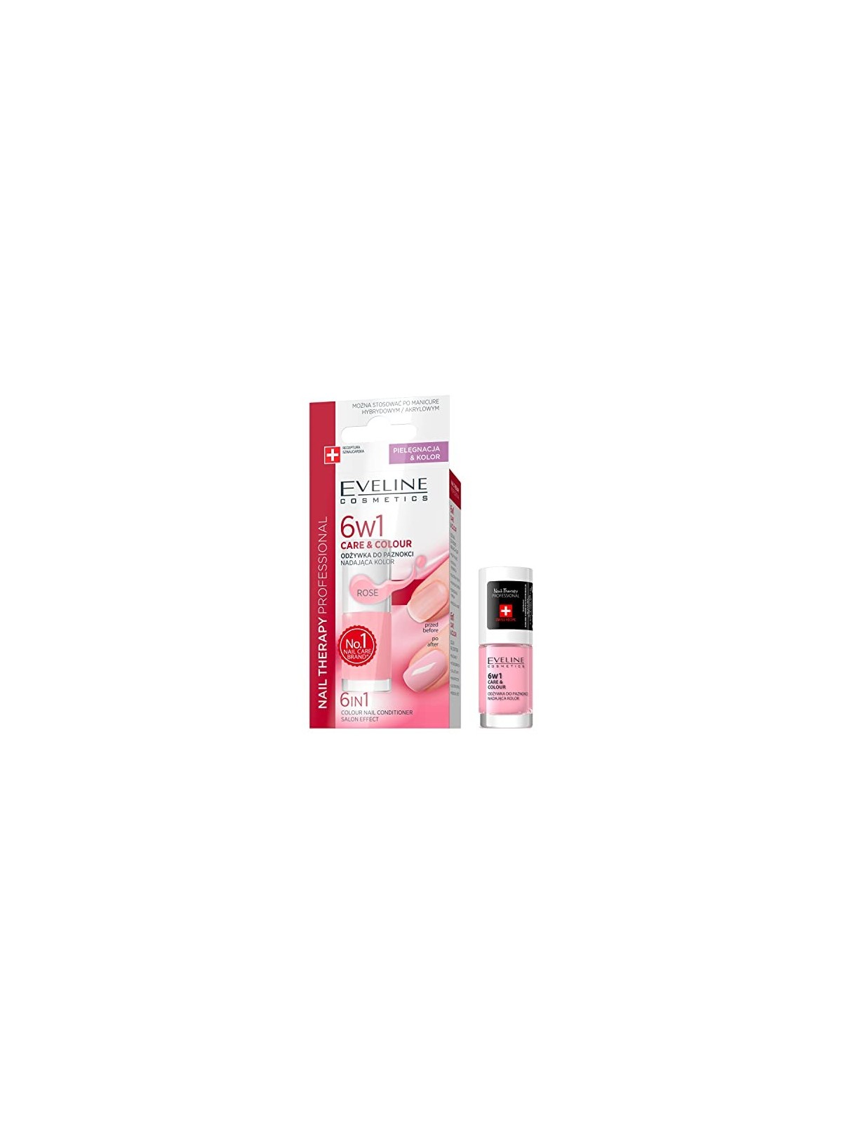 Balsamo per unghie 6in1 donante colore Rose 5ml