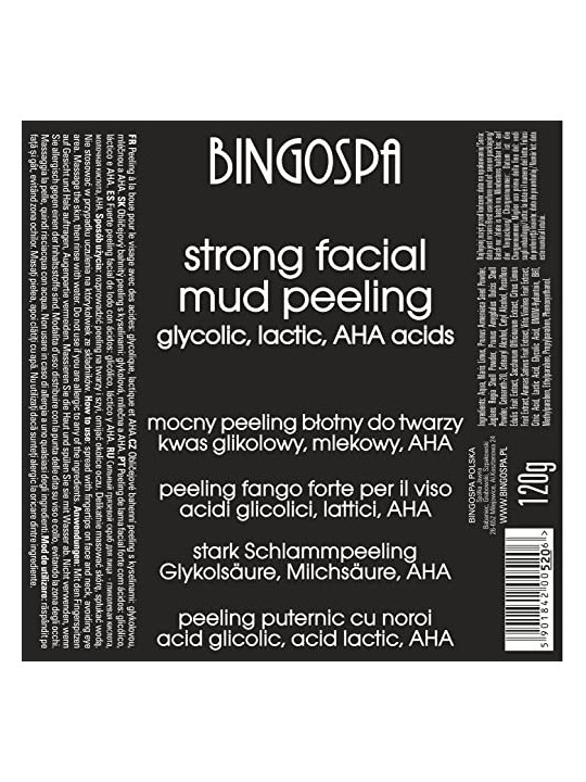 Peeling al fango forte per il viso 100g
