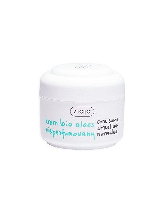 Bio crema all'aloe senza profumo per pelli secche sensibili e normali 50ml