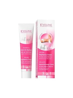 EVELINE Just Epil 3in1 crema depilatoria ultradelicata per ascelle mani e zona bikini 125ml