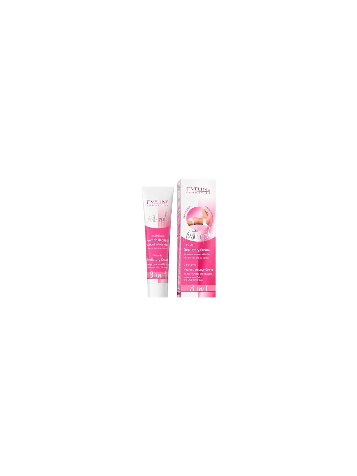 EVELINE Just Epil 3in1 crema depilatoria ultradelicata per ascelle mani e zona bikini 125ml