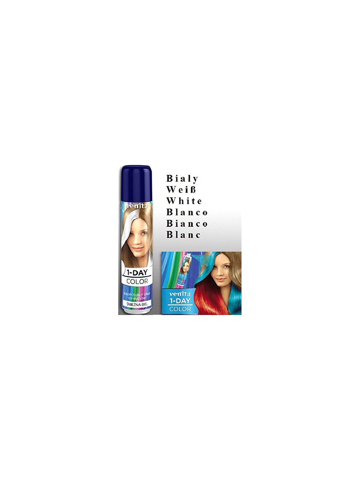 VENITA 1Day Color spray colorante per capelli Bianco 50ml