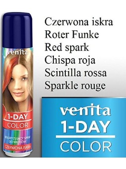 VENITA 1Day Color spray per capelli colorante Czerwona Iskra 50ml