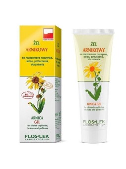 FLOSLEK Gel all'arnica per vasi sanguigni dilatati, contusioni, contusioni e gonfiori 50ml