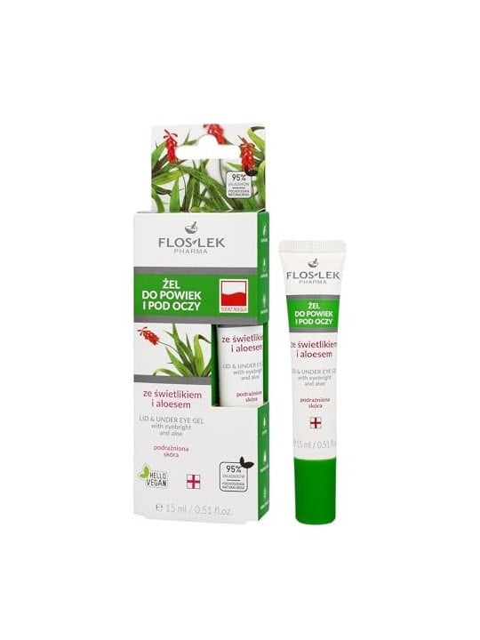 Gel palpebre e sotto gli occhi con eufrasia e aloe 15ml