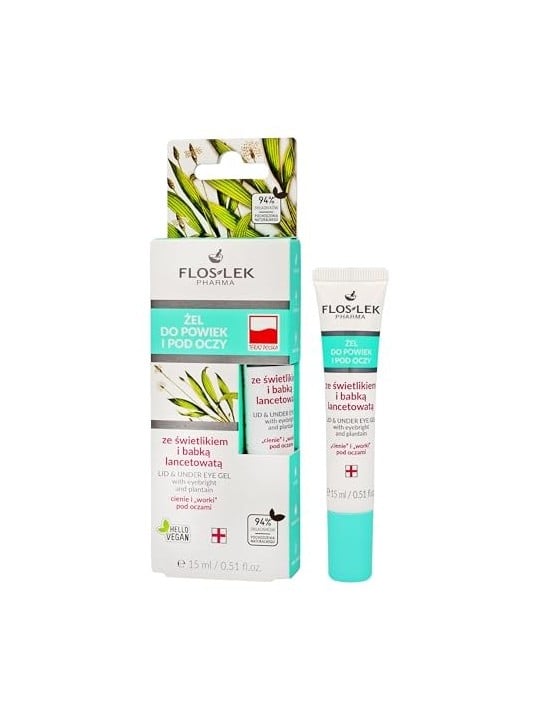 Gel per palpebre e sotto gli occhi con eufrasia e piantaggine 15ml