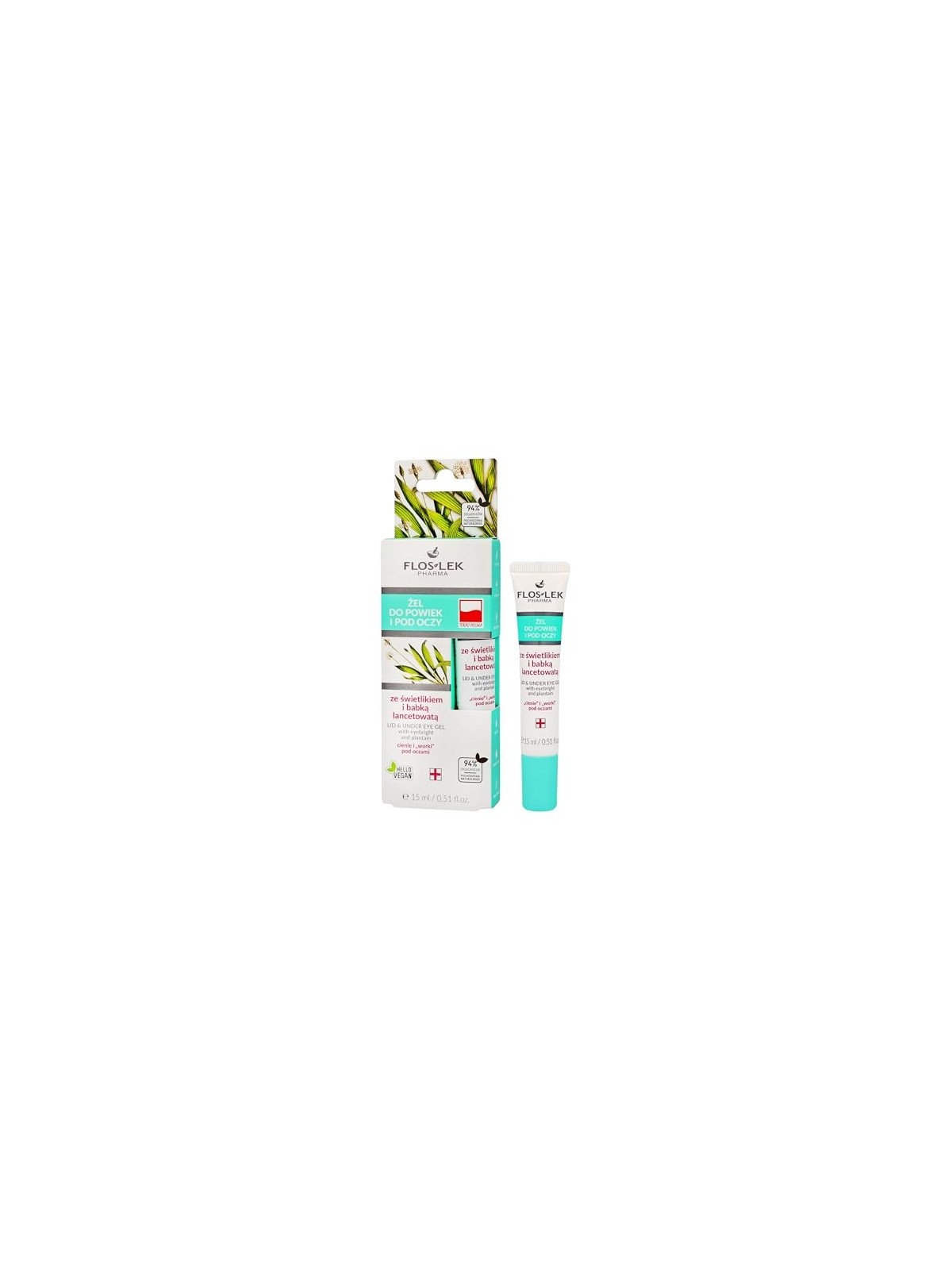 Gel per palpebre e sotto gli occhi con eufrasia e piantaggine 15ml