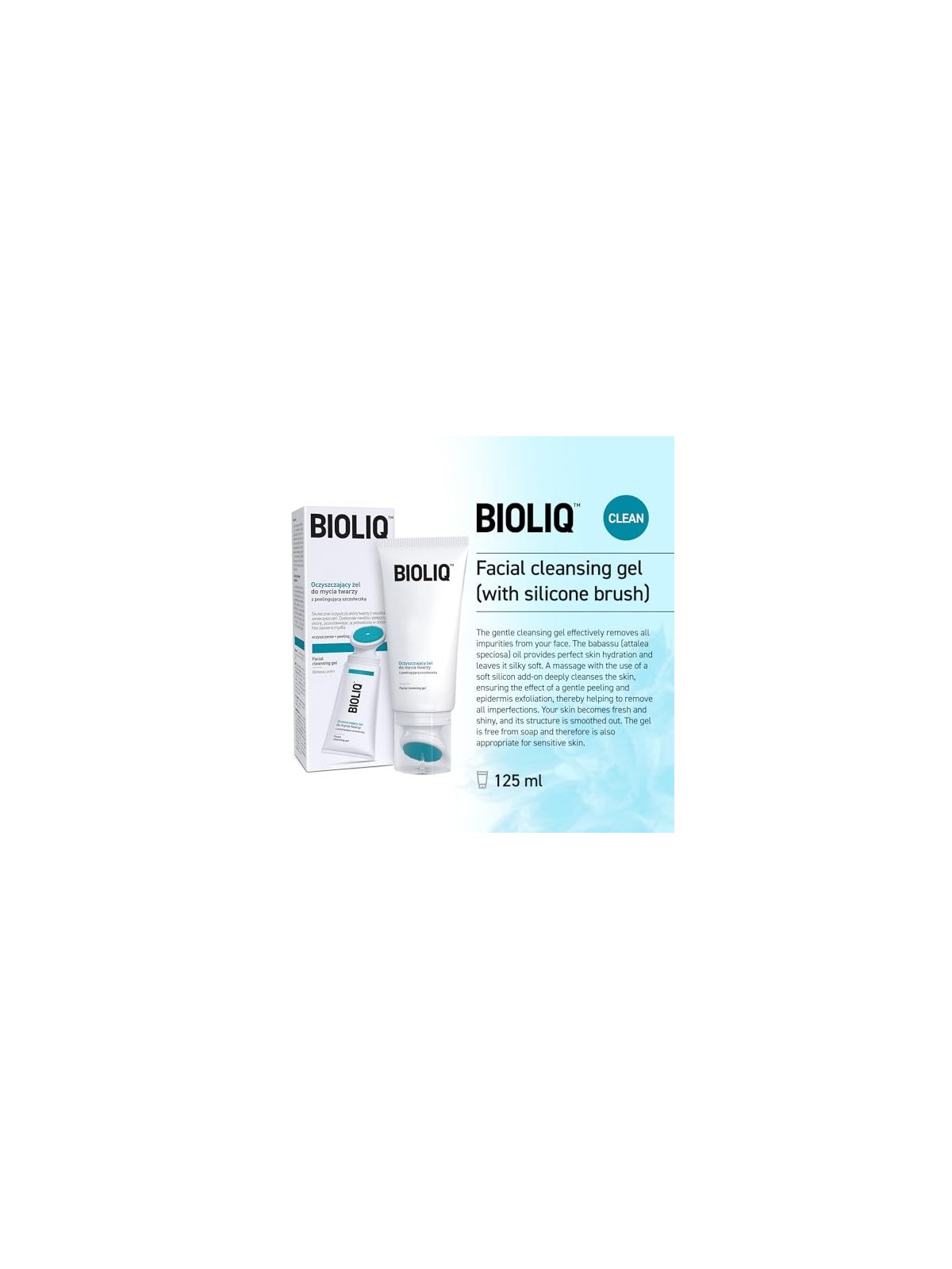 BIOLIQ Clean gel detergente viso detergente 125ml