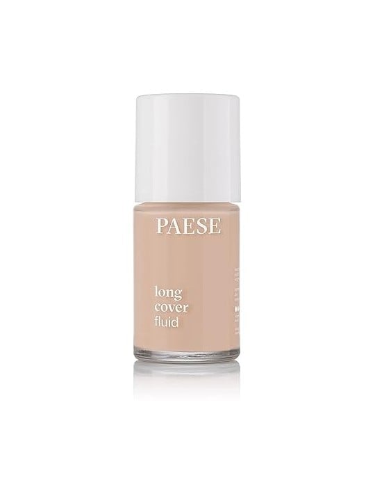PAESE Long Cover Fondotinta fluido coprente lunga tenuta 02 Natural 30ml Paese www.essenzetotalstyle.com 