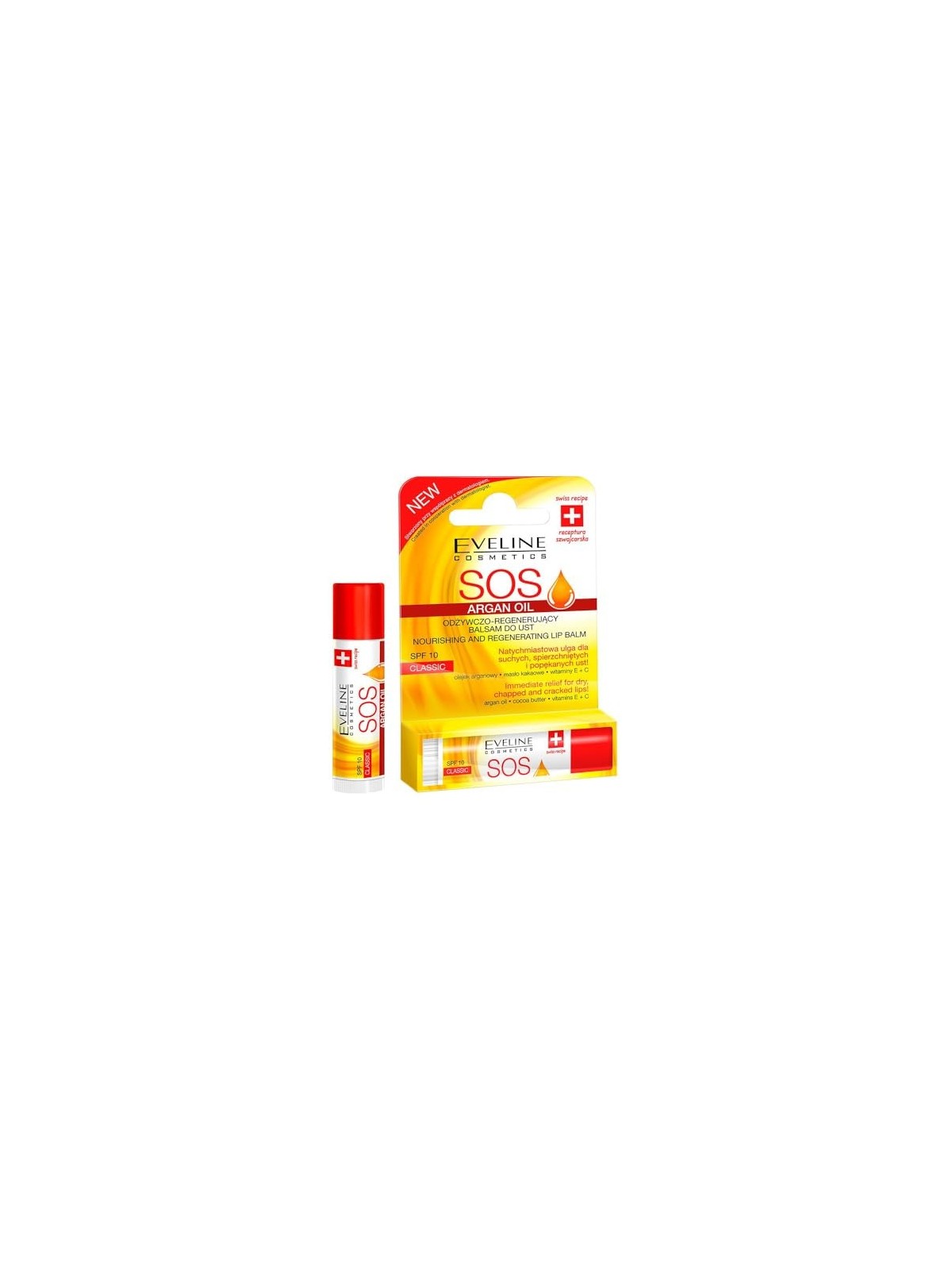 Balsamo Labbra Nutriente e Rigenerante Eveline Sos Argan Oil