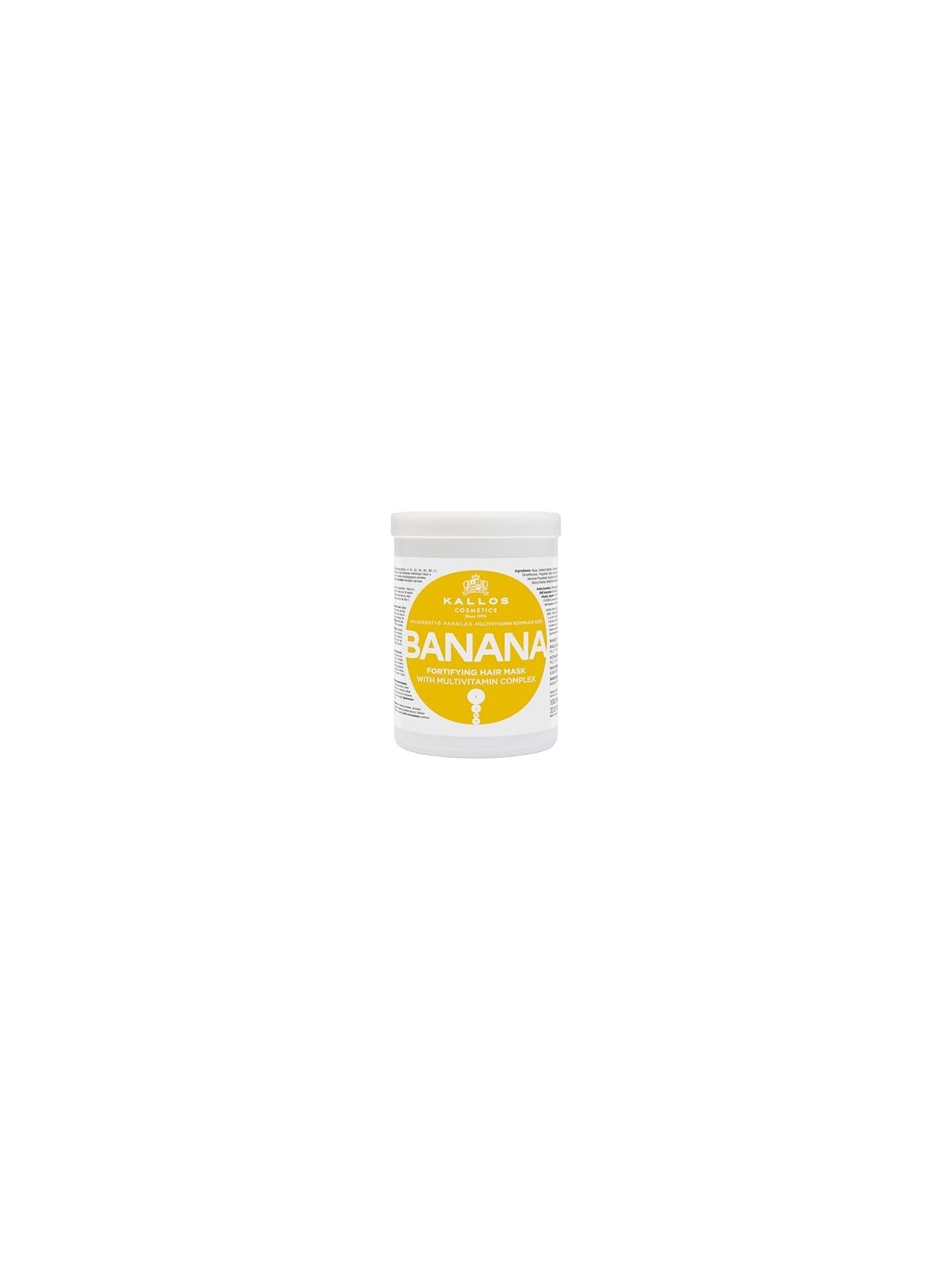Kallos Maschera Capelli Fortificante Banana 1000ml