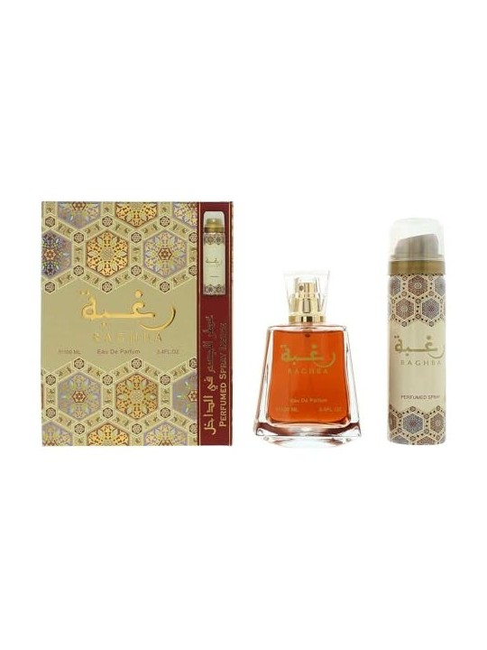 Set regalo Lattafa Perfumes Raghba: eau de parfum unisex 100ml e deodorante 50ml
