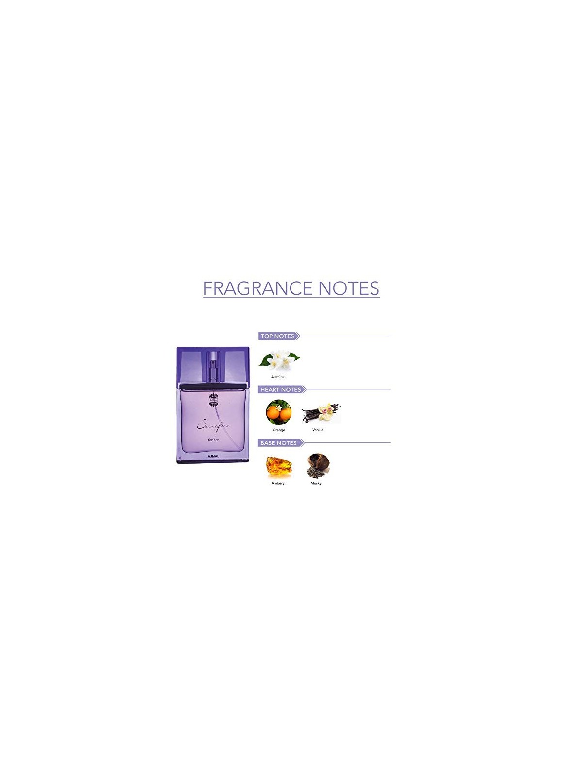 Ajmal Sacrifice For Her eau de parfum donna 50ml