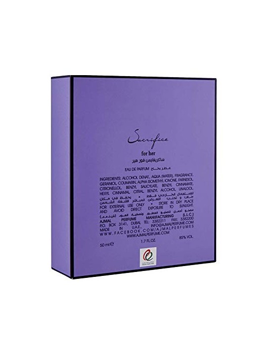 Ajmal Sacrifice For Her eau de parfum donna 50ml