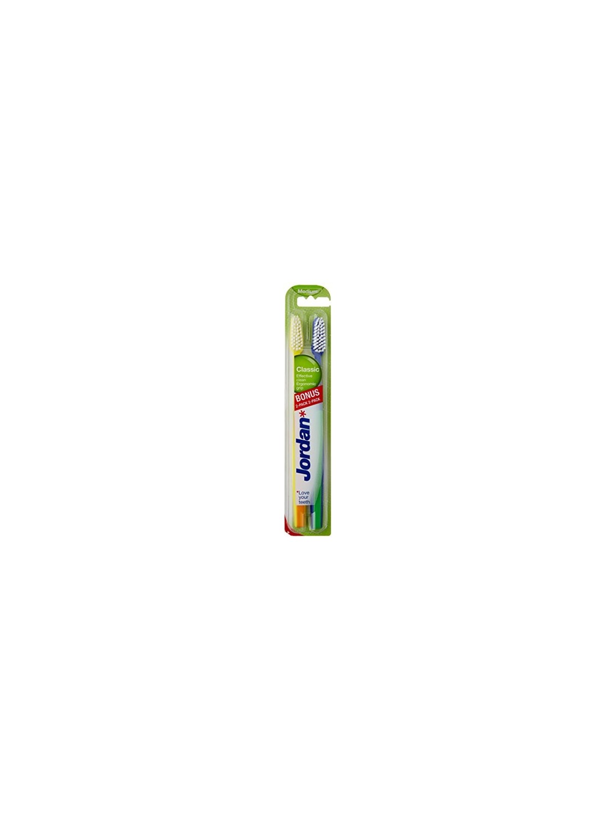 Jordan CLASSIC medium toothbrush 2 pcs unisex