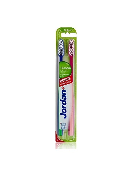 Jordan CLASSIC soft toothbrush 2 pcs unisex