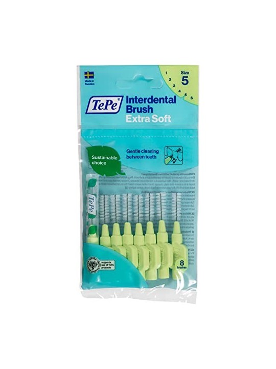 Spazzolini interdentali Extra Soft 0,8 mm 8 pz Verde