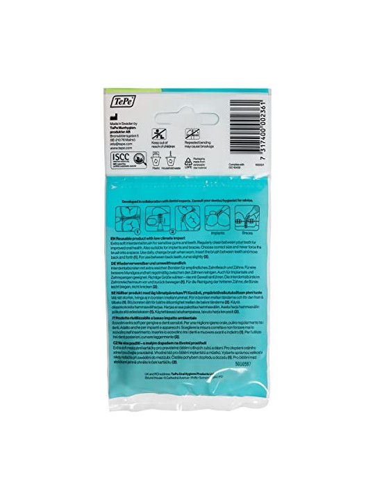 Spazzolini interdentali Extra Soft 0,8 mm 8 pz Verde