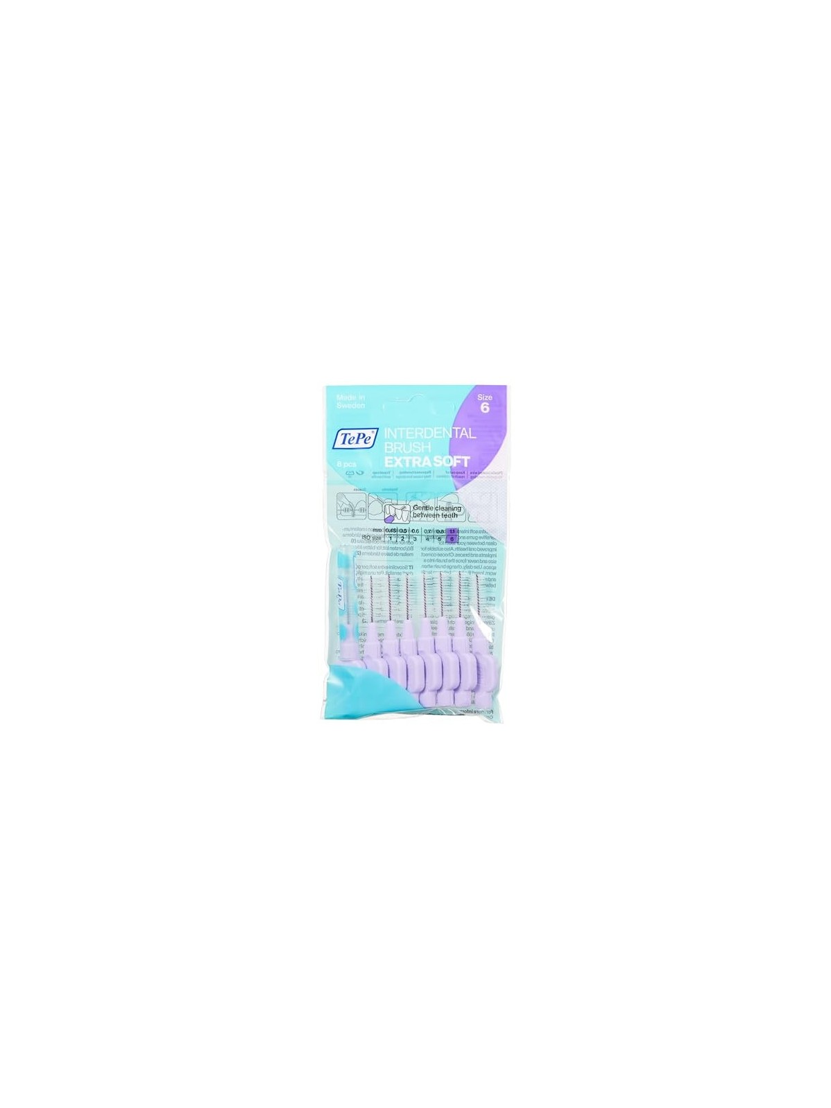 TePe Extra Soft Interdental Brushes 6 Purple 1,1 mm 8 pcs