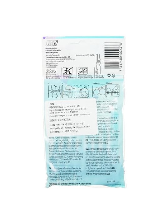 TePe Extra Soft Interdental Brushes 6 Purple 1,1 mm 8 pcs