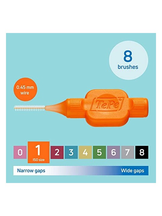 TePe Scovolino interdentale normale 045 mm arancione 8 pz