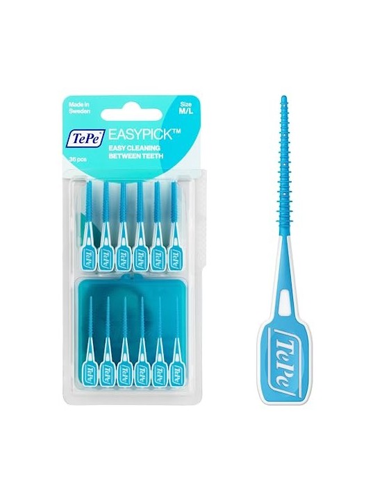 TEPE EasyPick Spazzolinistuzzicadenti interdentali con custodia ML Blu 36pz