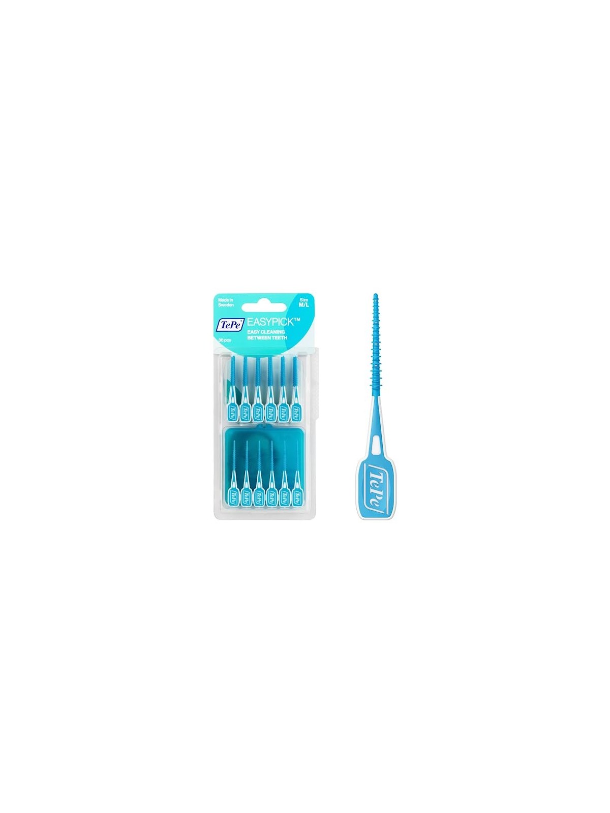 TEPE EasyPick Spazzolinistuzzicadenti interdentali con custodia ML Blu 36pz