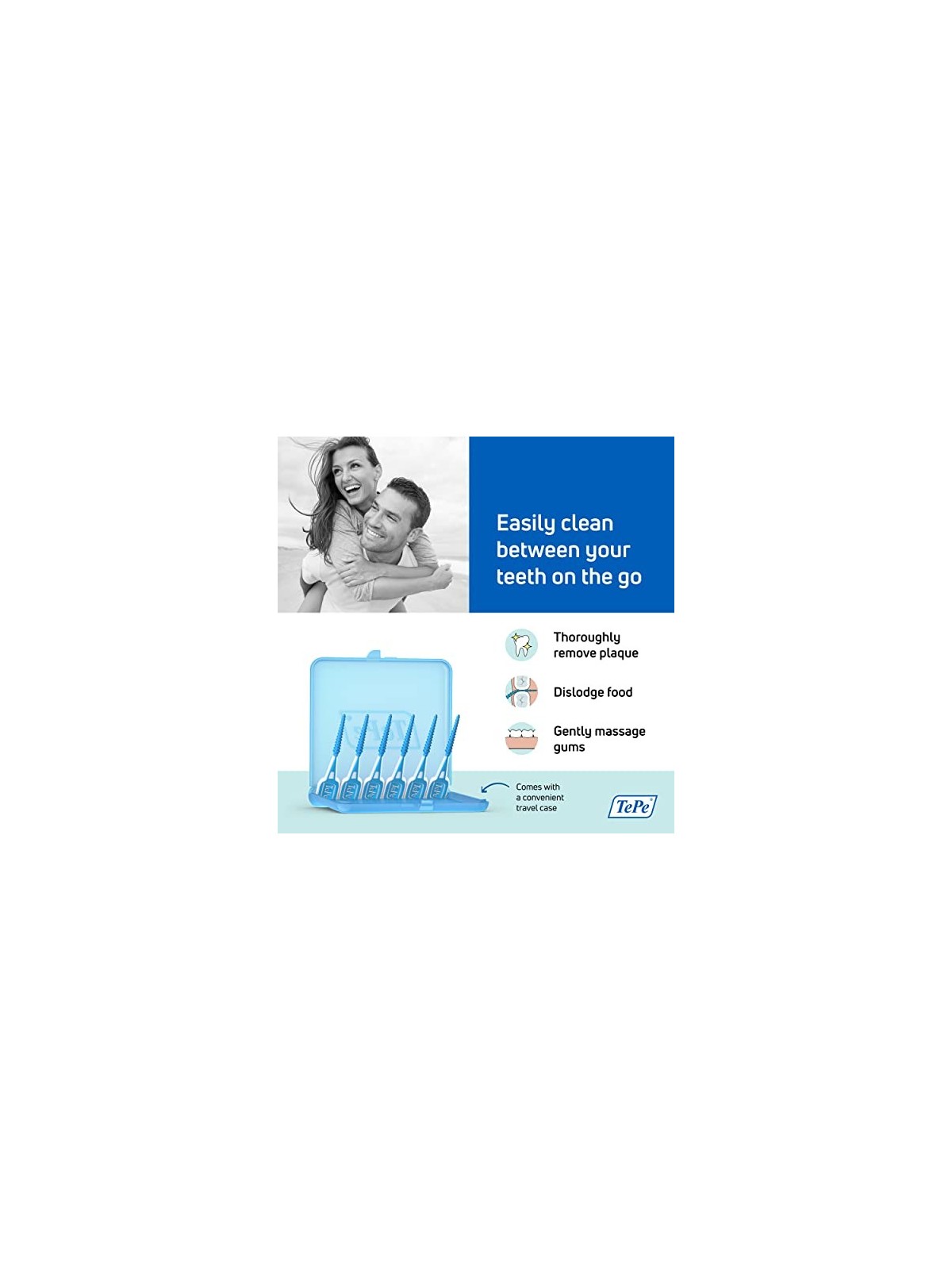 TEPE EasyPick Spazzolinistuzzicadenti interdentali con custodia ML Blu 36pz
