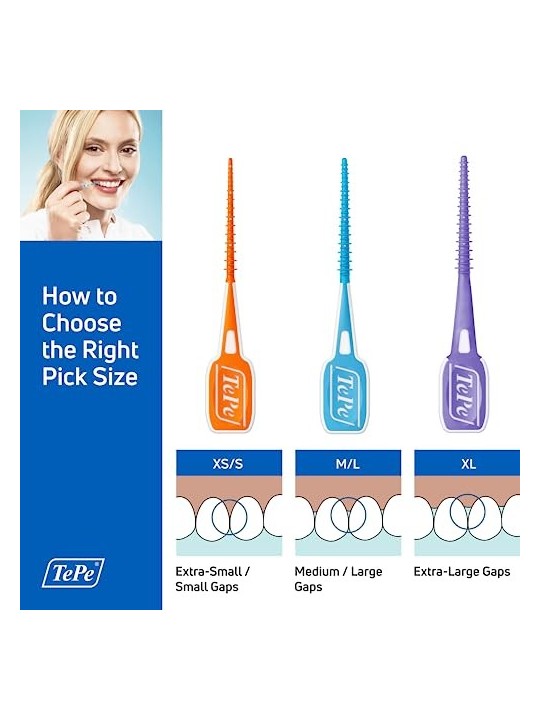 TEPE EasyPick Spazzolinistuzzicadenti interdentali con custodia ML Blu 36pz
