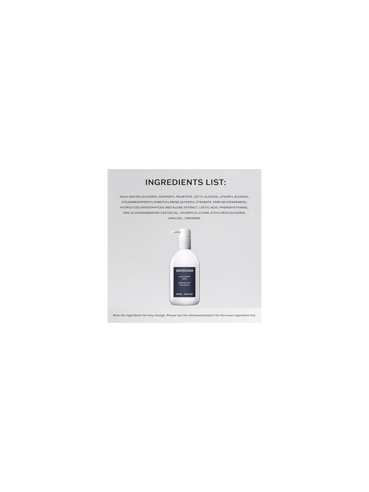 Sachajuan Crema Detergente Capelli donna 500ml