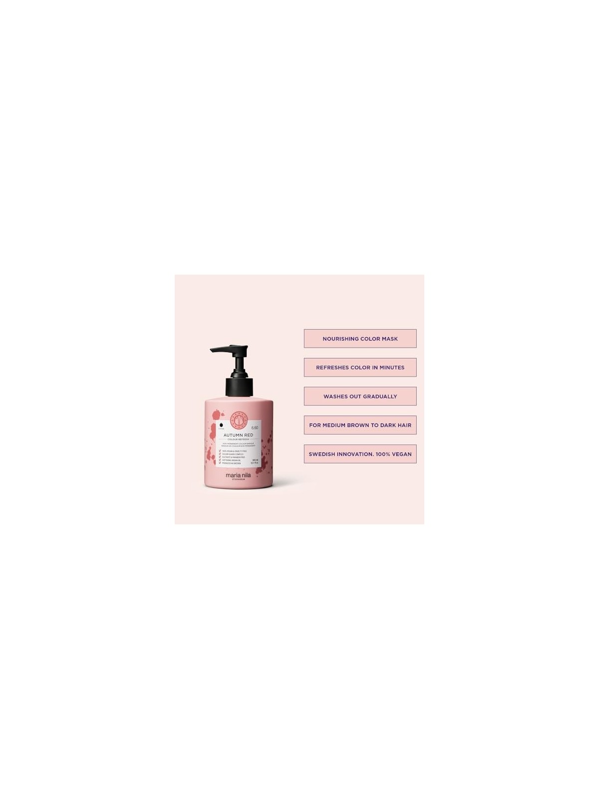 Maschera autunnale Rinfresca colore Rosso donna 300ml