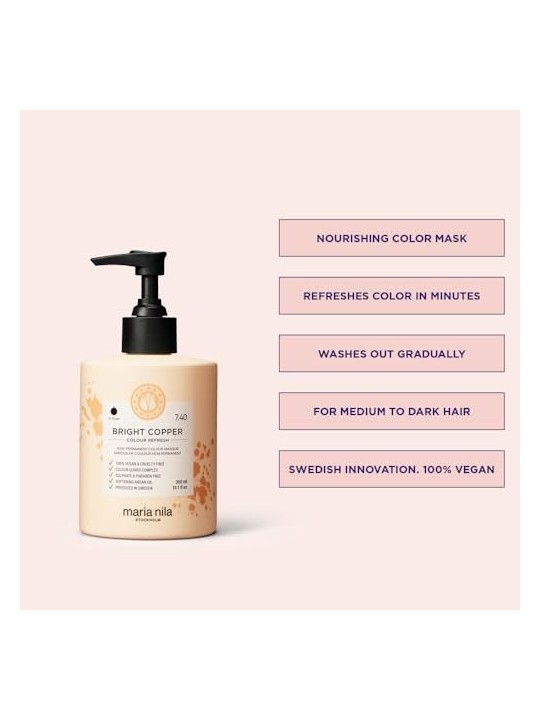 Bright Copper Colour Refresh Mask - Gentle nourishing mask without permanent color pigments