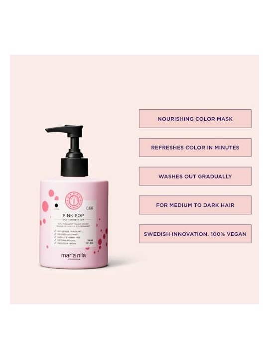Maschera Rinfresca Colore Rosa Pop 300ml