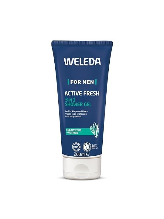 Weleda Men Active Fresh Invigorating Shower Gel uomo 200ml
