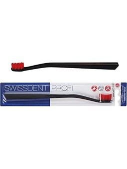 Spazzolino Swissdent COLOURS CLASSIC nero e rosso 1 unit unisex
